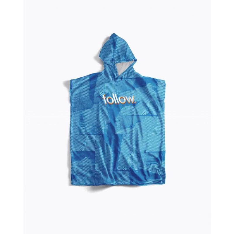 Follow Kids Poncho Towelie -sketch blue