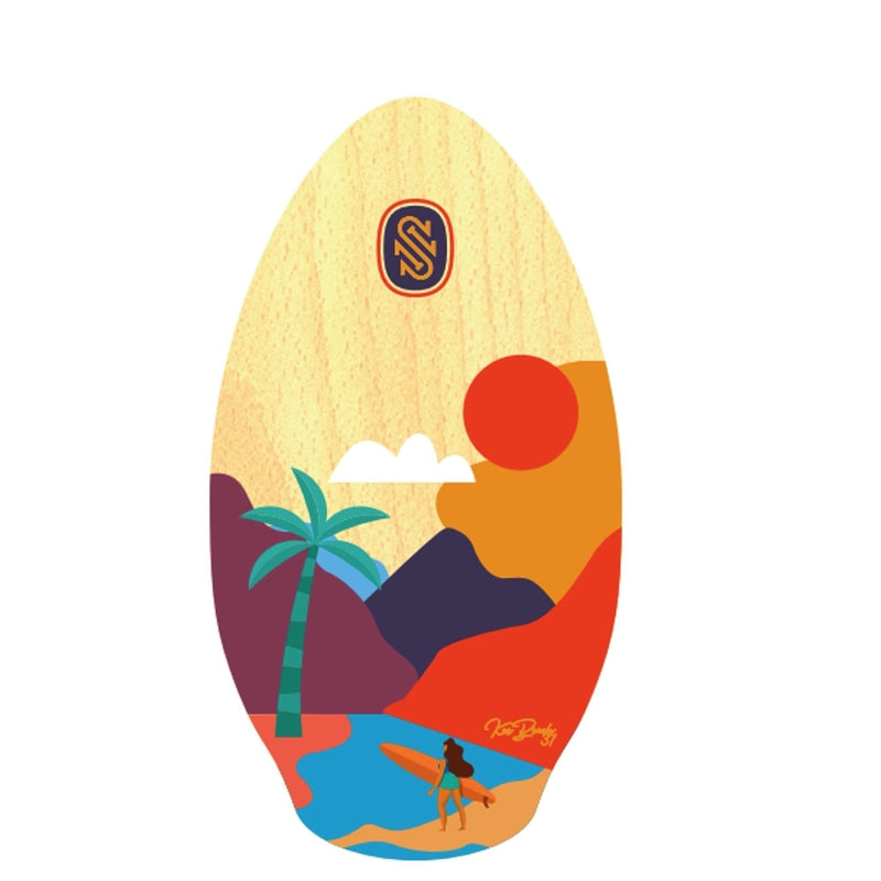 Skim One Skimboard Kee Beach 37' / 95cm - Orange / Yellow
