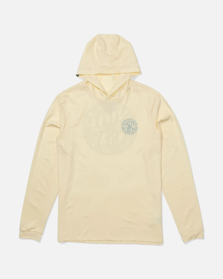 Salty Crew Herren Lycra Global Hood Langarm - Chartreuse