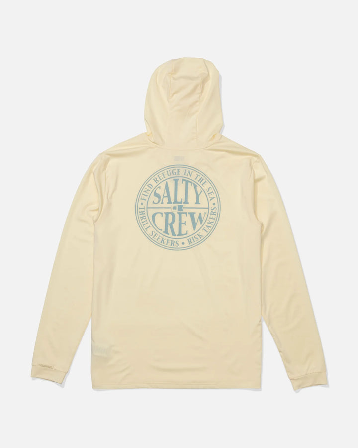 Salty Crew Herren Lycra Global Hood Langarm - Chartreuse