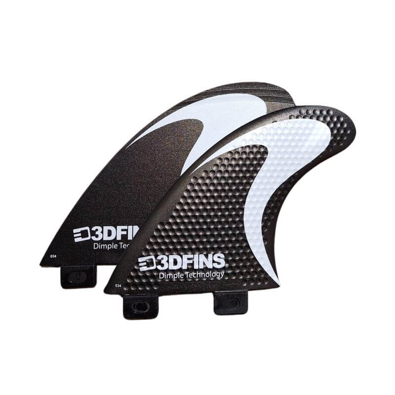 3DFins FCS I All Rounder Twin - B&W Swoosh