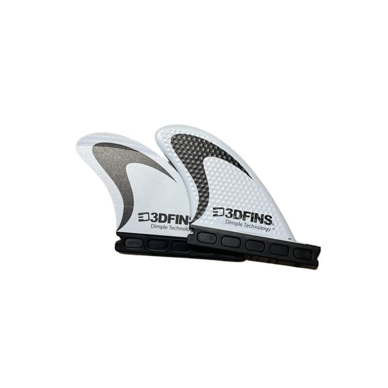 3DFins Futures Wedge 3.4 Twin - B&W Swoosh