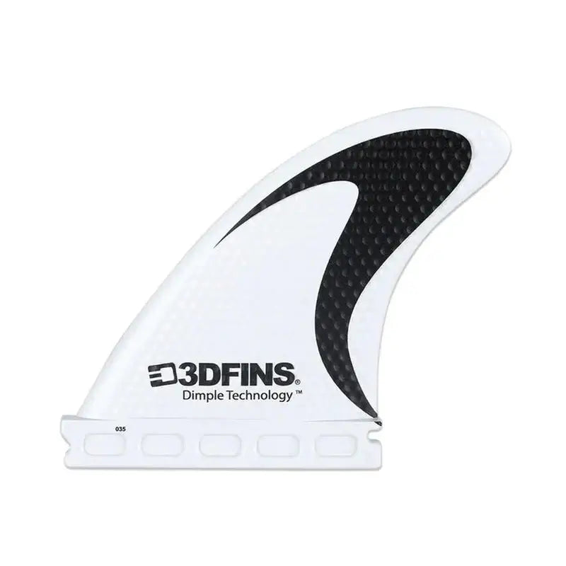 3DFins Futures Wedge 3.4" Twin - B&W Swoosh