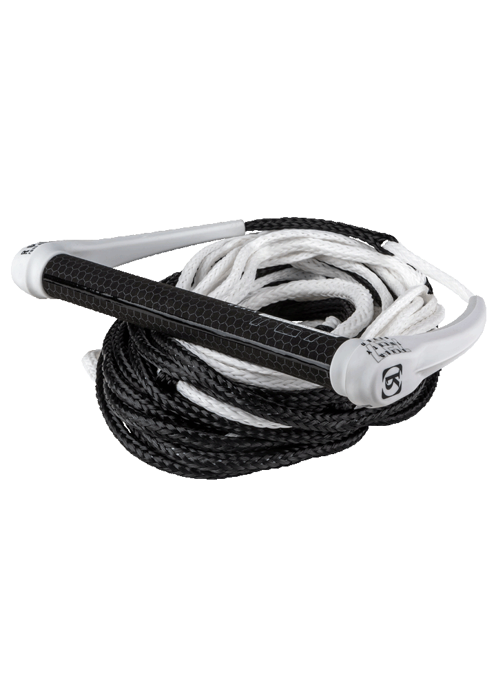 Ronix Handle 727 Foil Combo Package - black and white handle with multi section mainline for foiling.