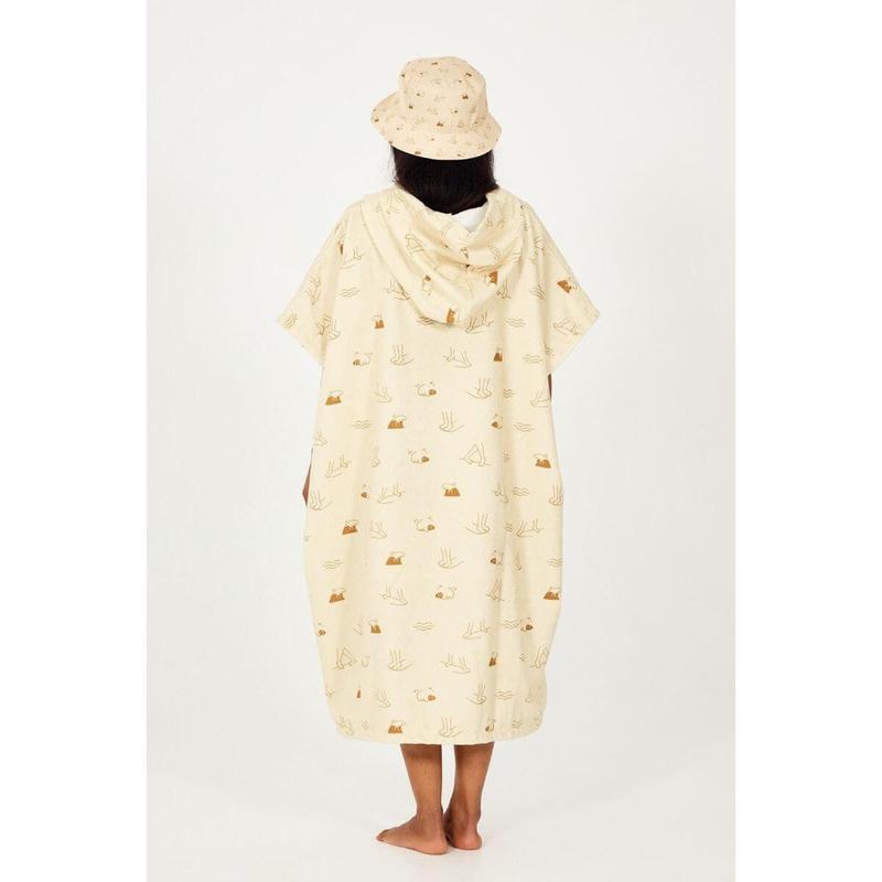 AFTER ESSENTIALS PONCHO - JULIETTE MACCHIATO
