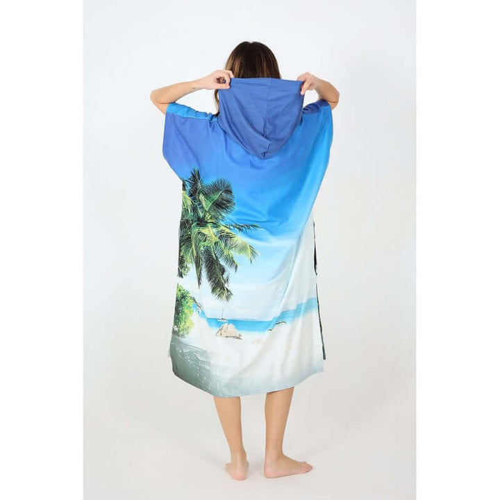 After Essential Surf MICRO FLEECE Poncho - tahiti