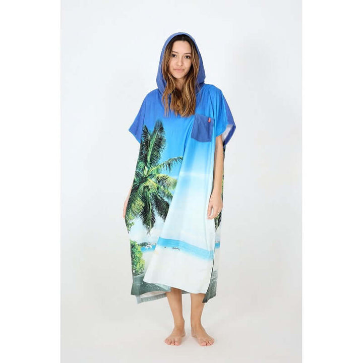 After Essential Surf MICRO FLEECE Poncho - tahiti