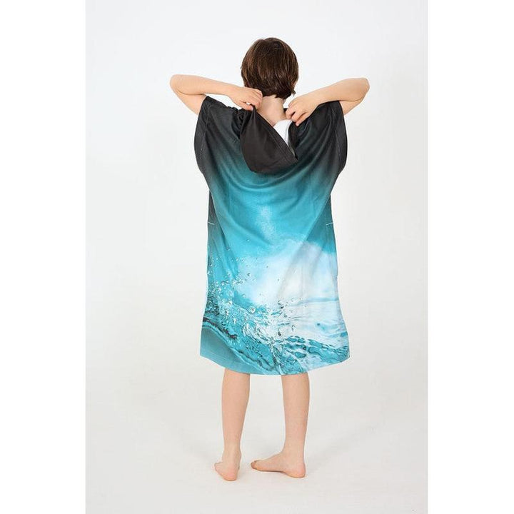 After Essentials Kids Poncho - underwater