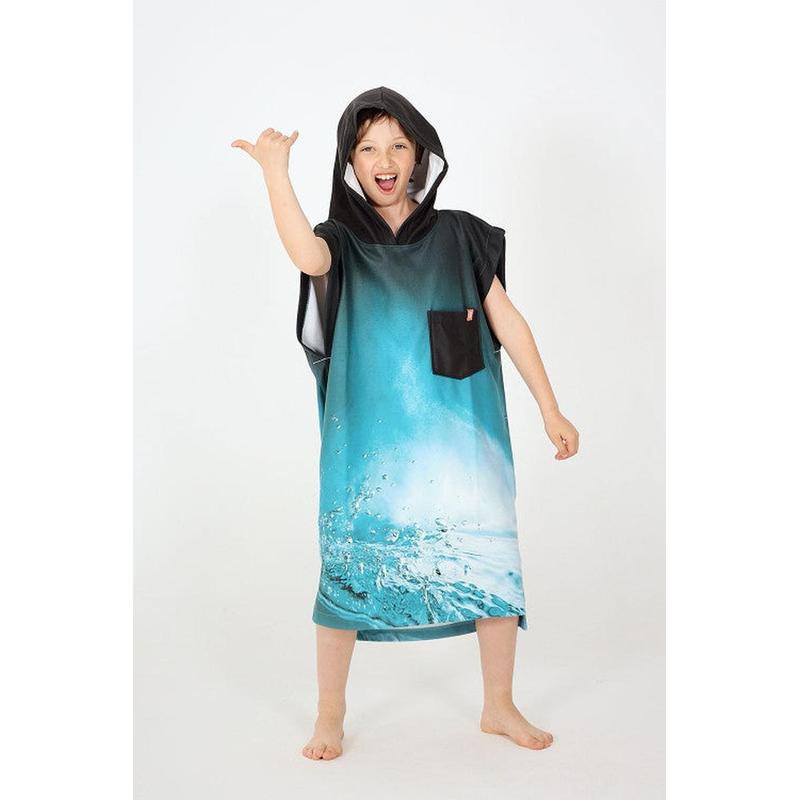 After Essentials Kids Poncho - underwater