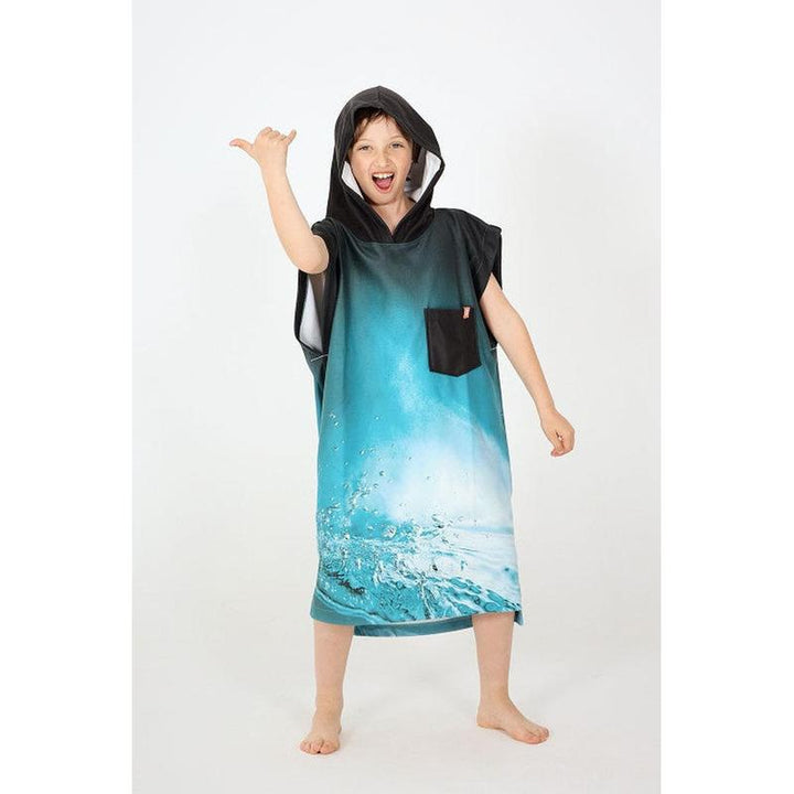 After Essentials Kids Poncho - underwater