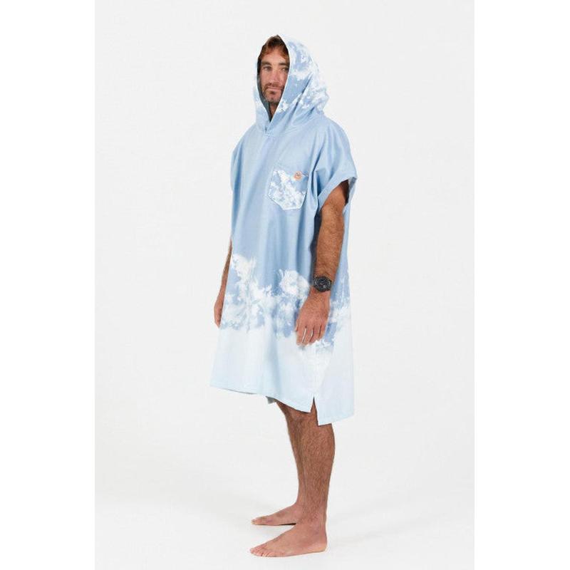 After Essentials Poncho Gradient - bleached blue