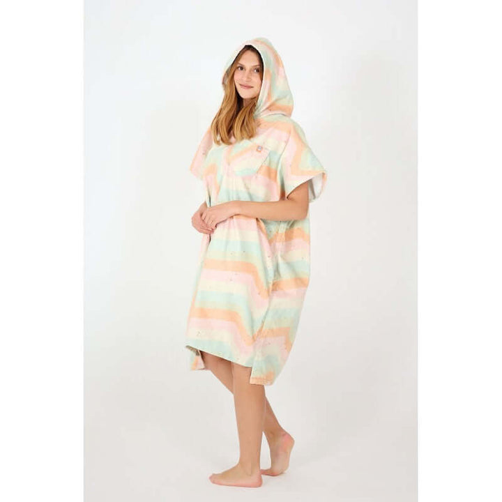 After Essentials Poncho Ripple - almond