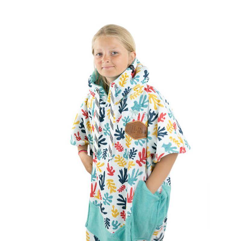 All-In Kids Poncho 6-9 Jahre - algues