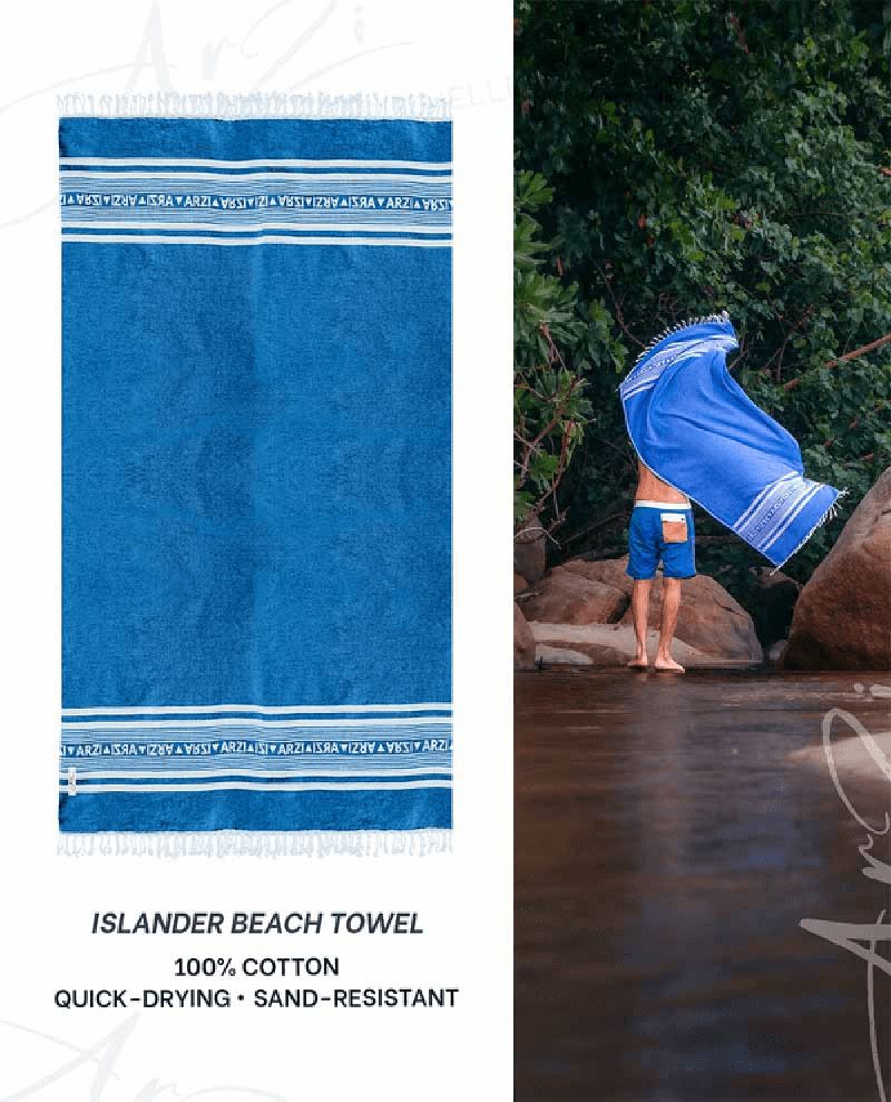 Arzi Beach Towel - summersky blue