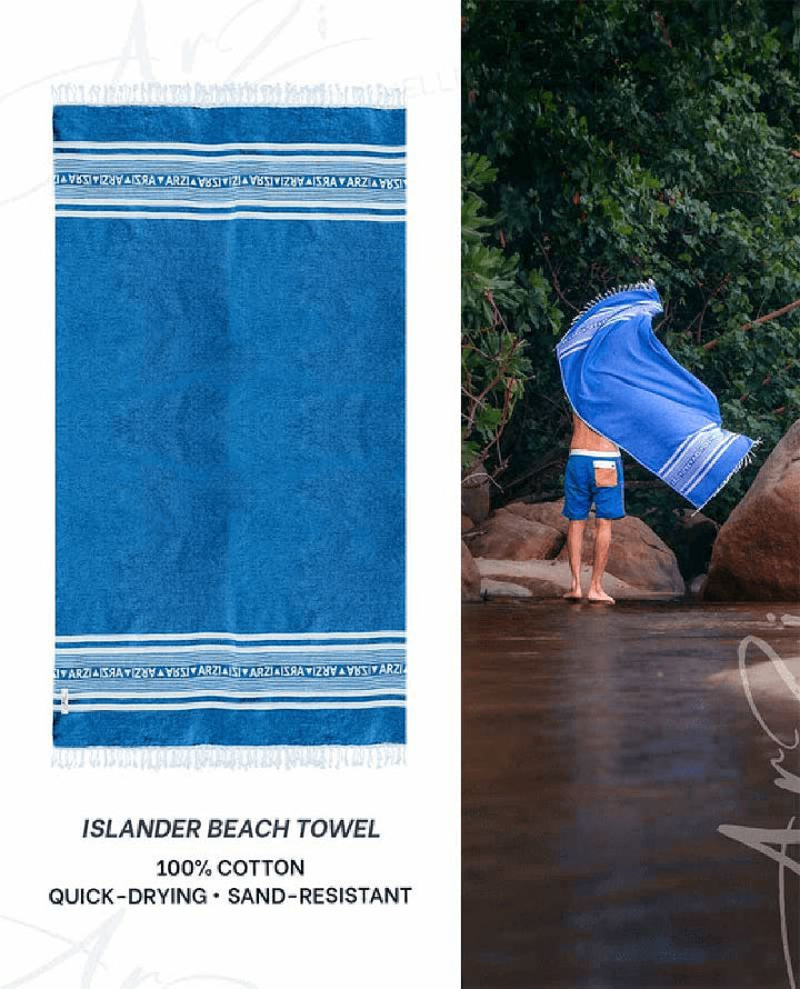 Arzi Beach Towel - summersky blue