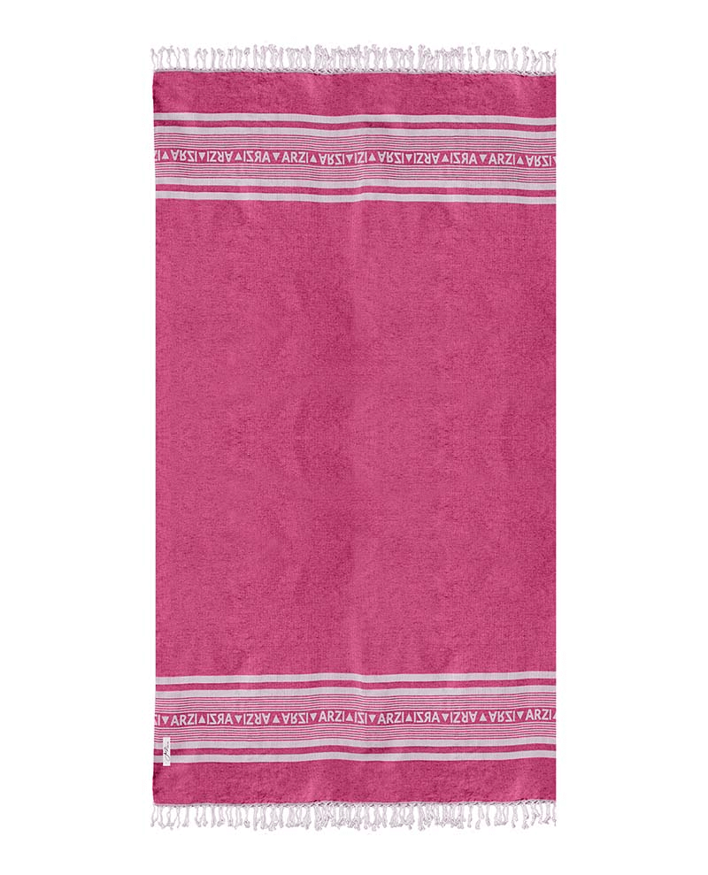 Arzi Beach Towel - sunrise pink