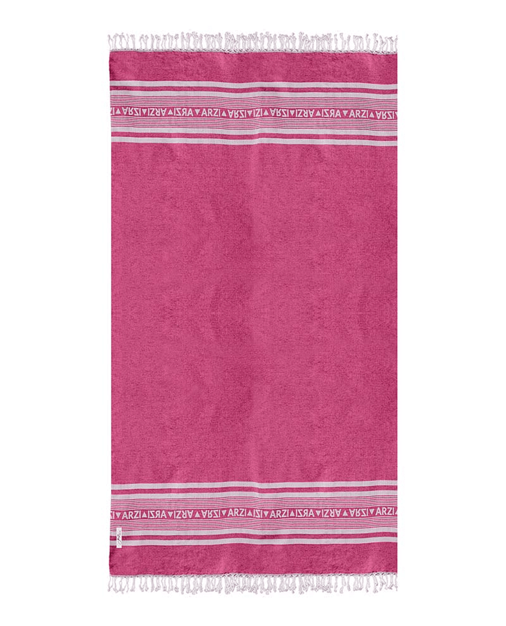 Arzi Beach Towel - sunrise pink