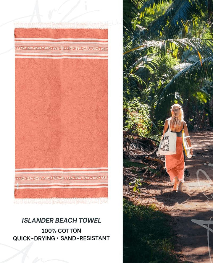 Arzi Beach Towel - tropical coral