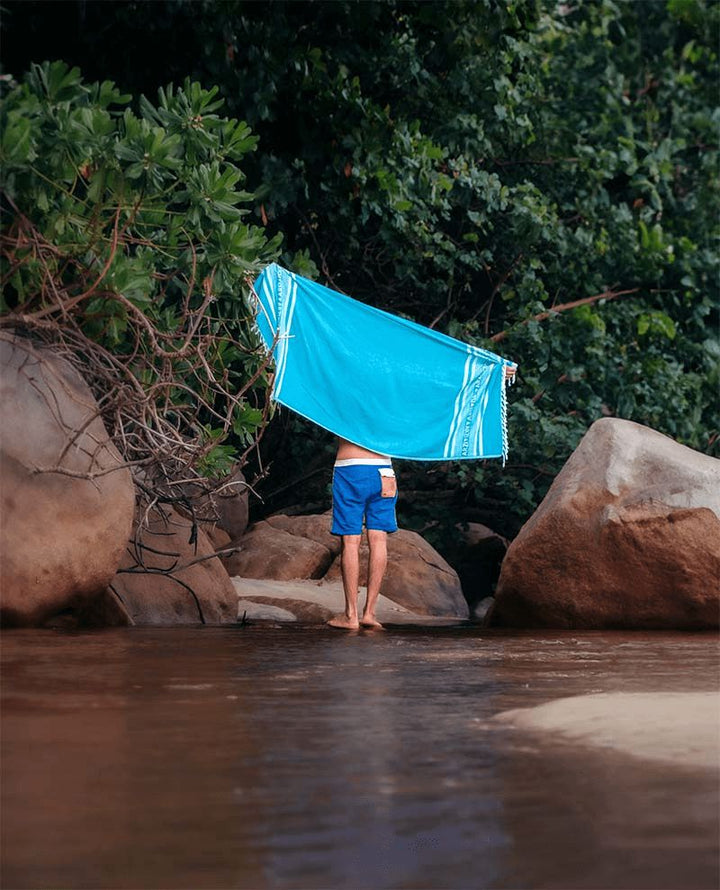 Arzi Beach Towel - tropical turquoise