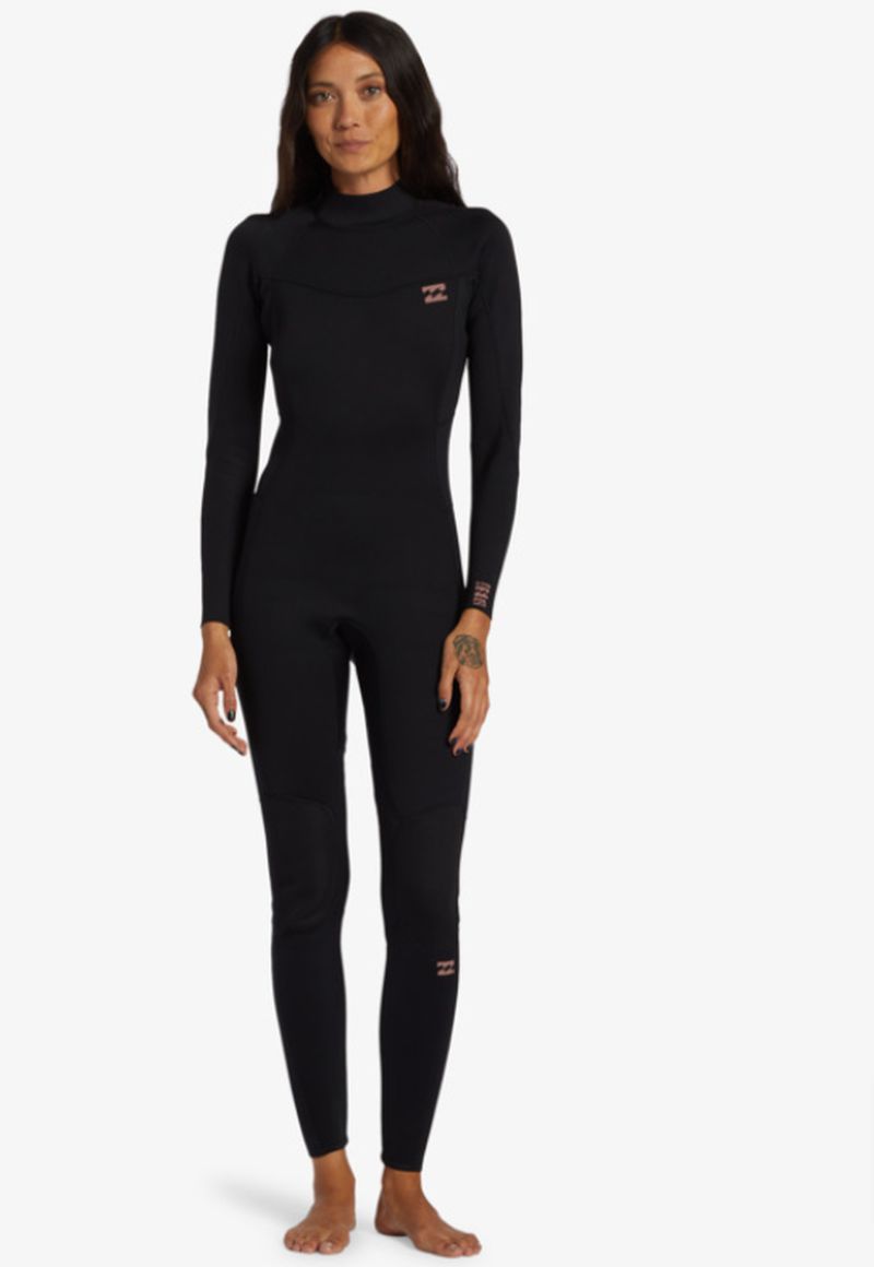 Billabong Damen 3/2 Foil Backzip Neoprenanzug - Schwarz