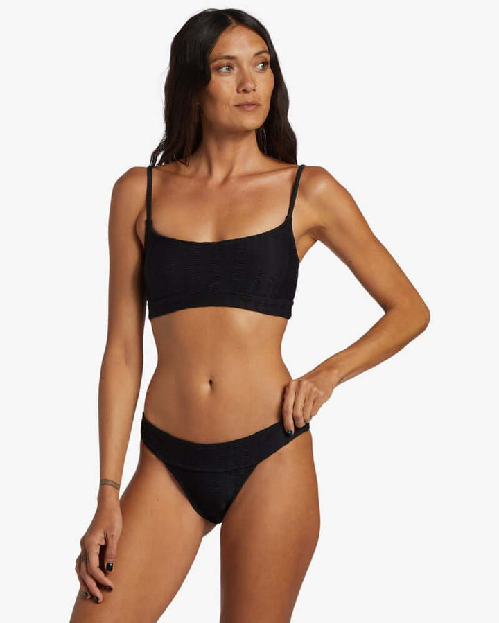 Billabong Damen Bikini Bottom Coral Gardener Wave Trip - Black Pebble