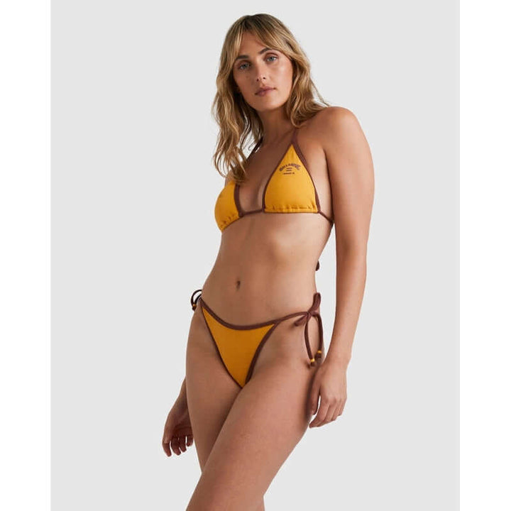 Billabong Damen Bikini Bottom Since 73 Tie Side Hike - golden hour