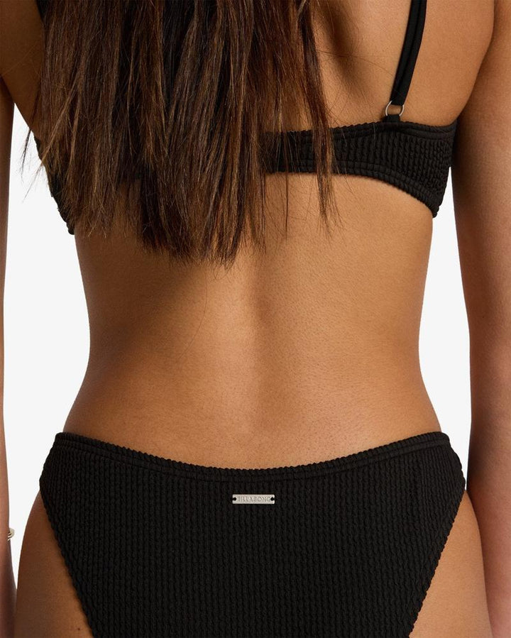 Billabong Damen Bikini Bottom Summer High Hike - Black Pebble