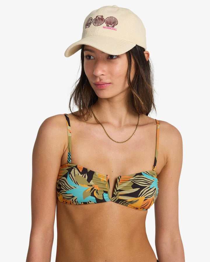 Billabong Damen Bikini Top Des Tropiques - Bandeau - Black Multi