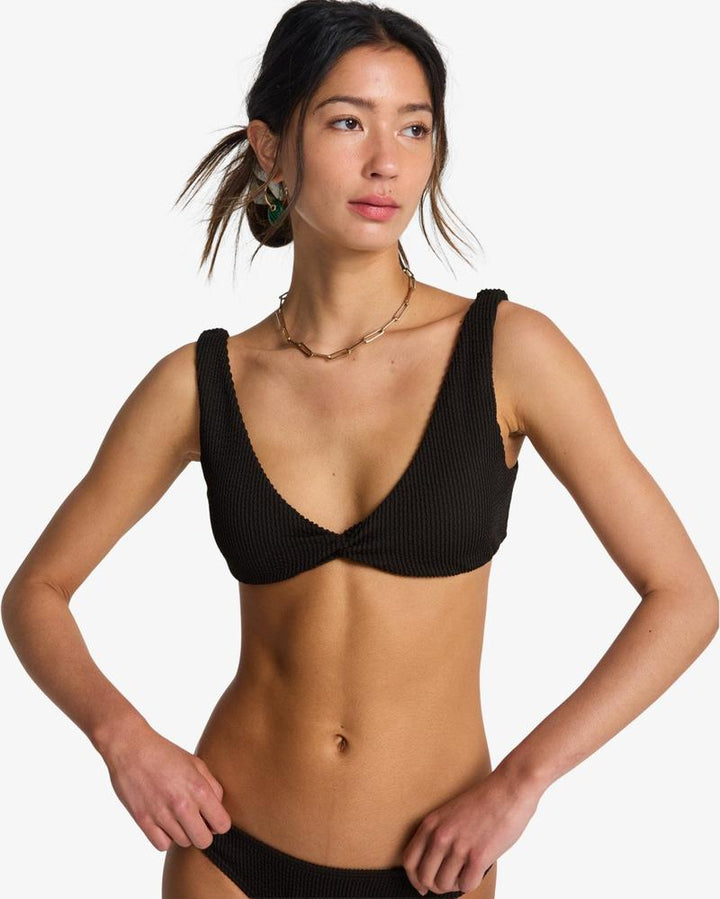 Billabong Damen Bikini Top Summer High Twist - Black Pebble
