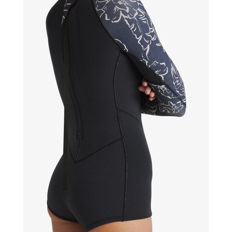 Billabong Damen Langarm Shorty Spring Fever Natural - black pebble