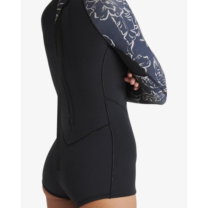 Billabong Damen Langarm Shorty Spring Fever Natural - black pebble