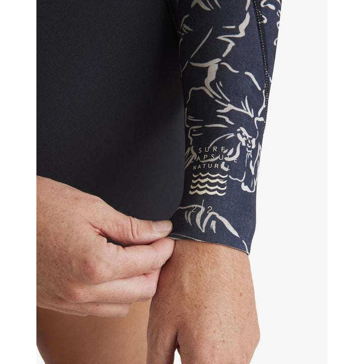 Billabong Damen Langarm Shorty Spring Fever Natural - black pebble