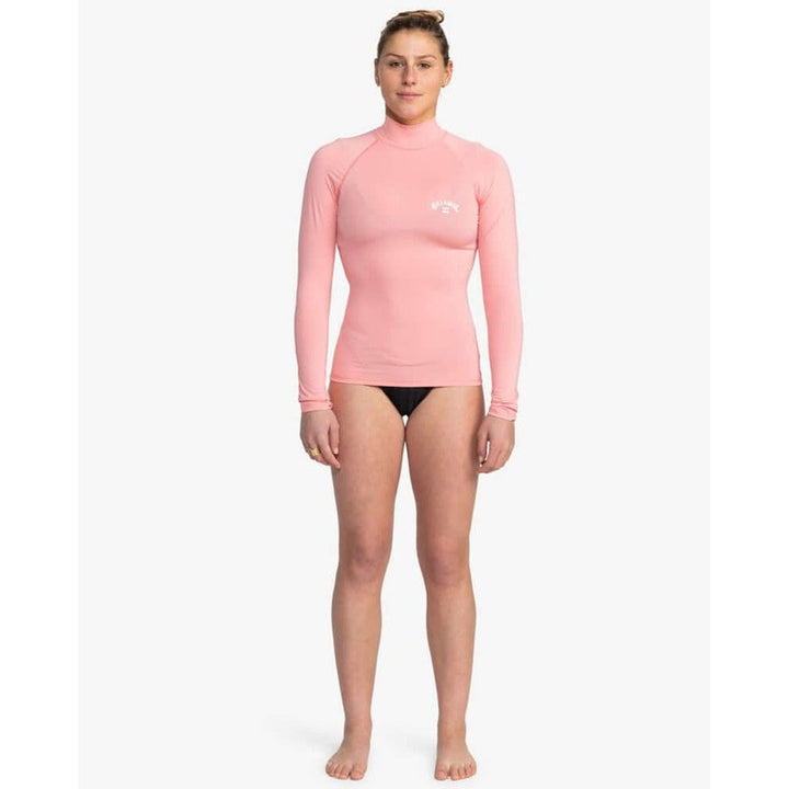 Billabong Damen Lycra Tropic Surf Langarm - Flamingo