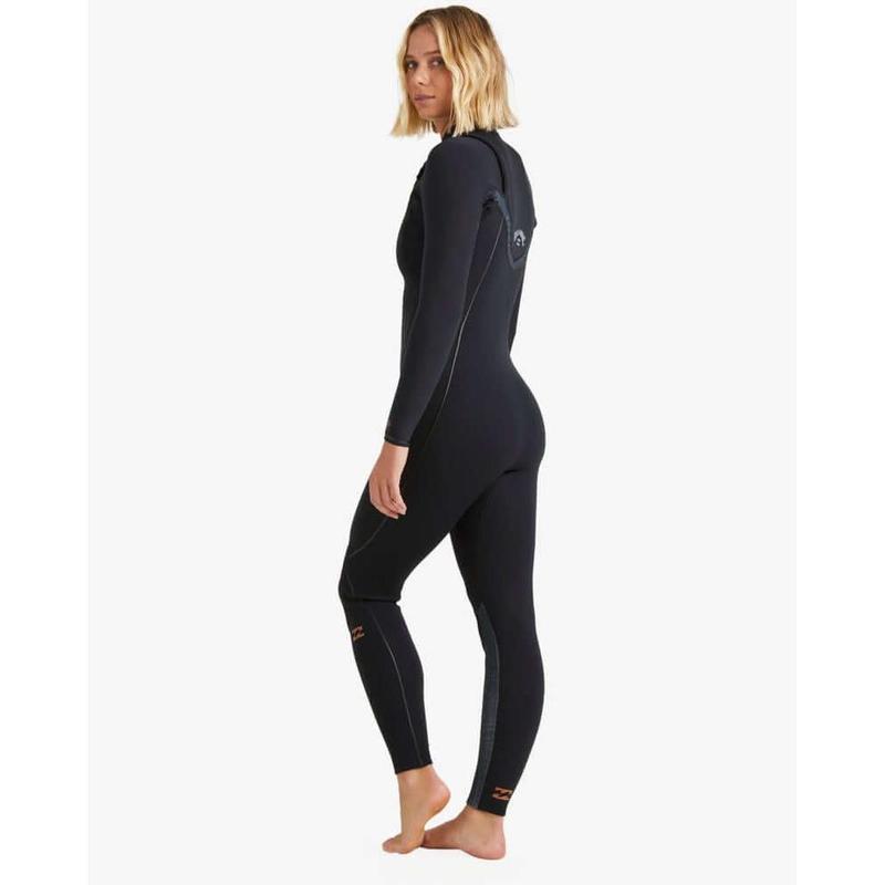 Billabong Damen Neoprenanzug 4/3 Furnace Natural Chestzip - Black Tiki