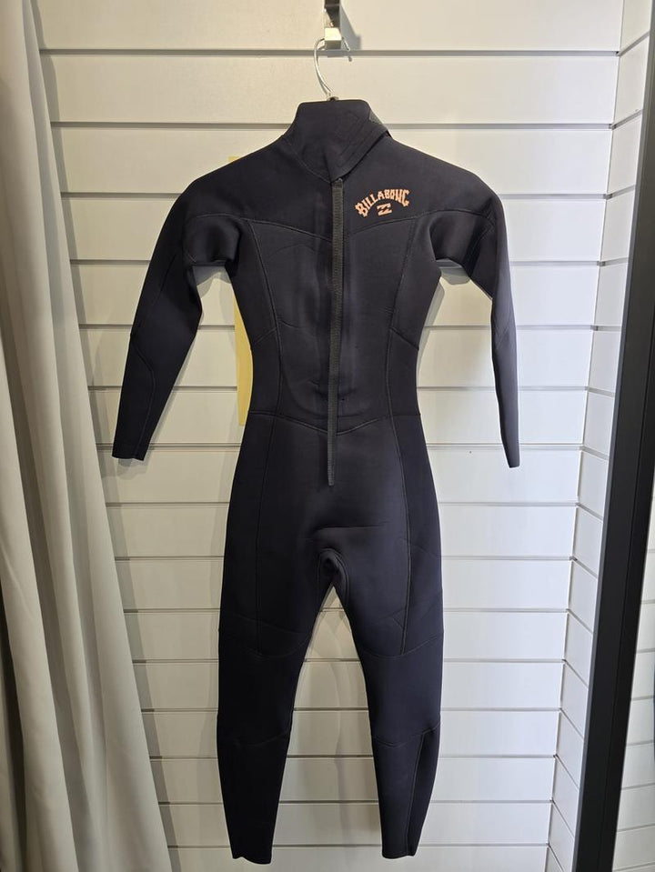 Billabong Damen Neoprenanzug Foil 3/2mm Backzip - Black Grösse 8 (Miete)