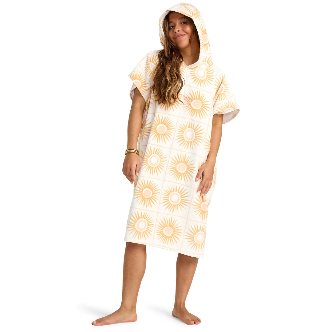 Billabong Damen Poncho Hooded Towel - Sunkissed Yellow