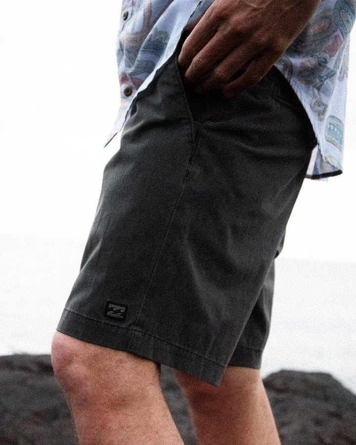 Billabong Herren Hybrid Shorts Crossfire Wave Washed - Washed Black