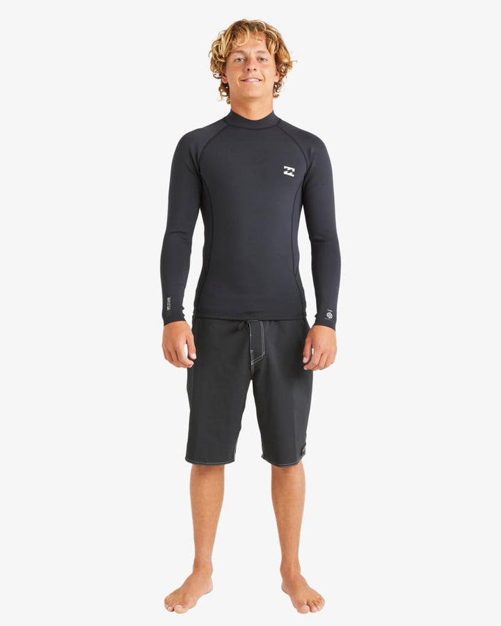 Billabong Herren Neopren Top 1/1 Absolute Natural Langarm - Black
