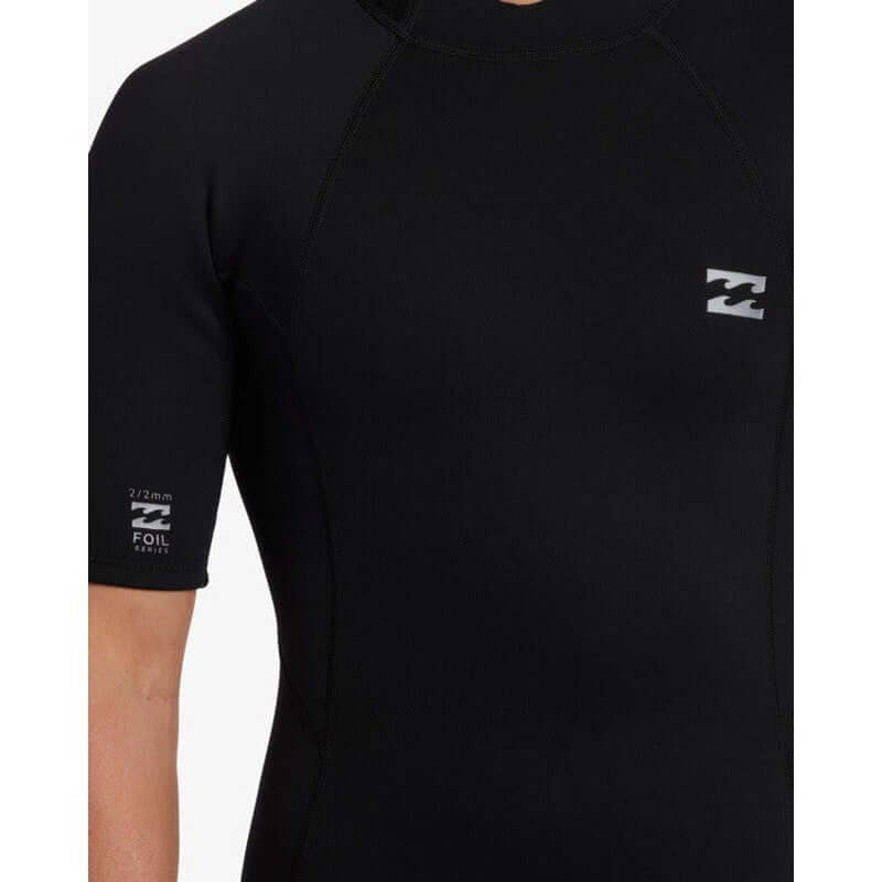 Billabong Herren Shorty Foil 2/2mm Backzip - black L (MIETANZUG)