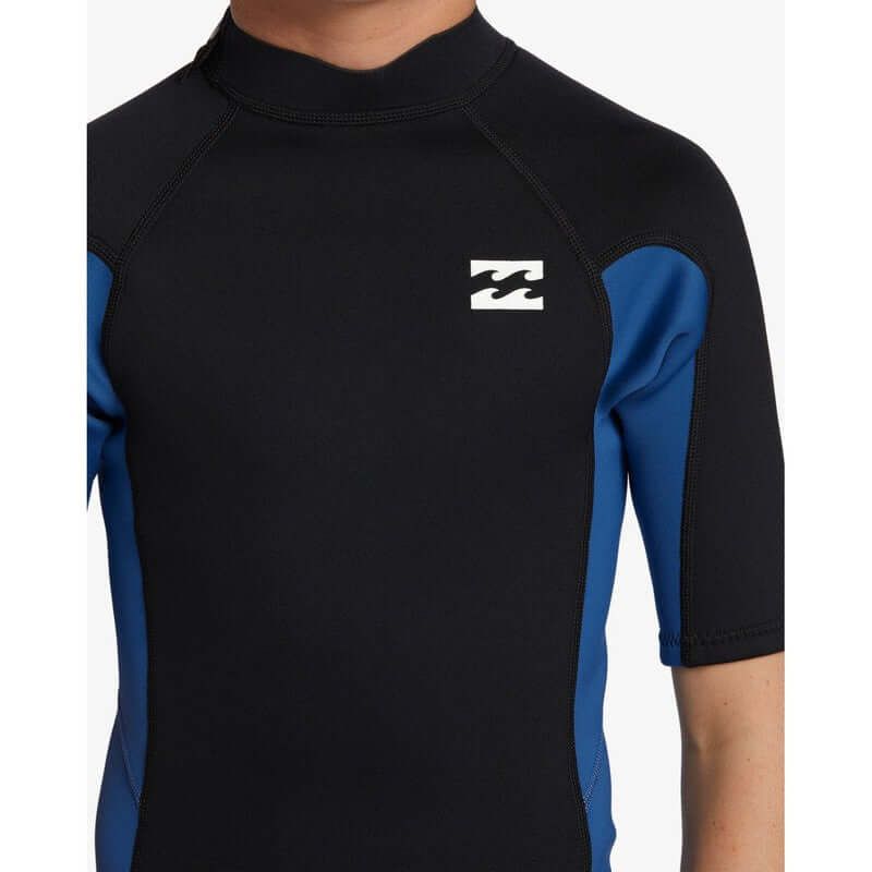 Billabong Kinder 2mm Ärmelloser Back Zip Springsuit Foil - Mid Blue