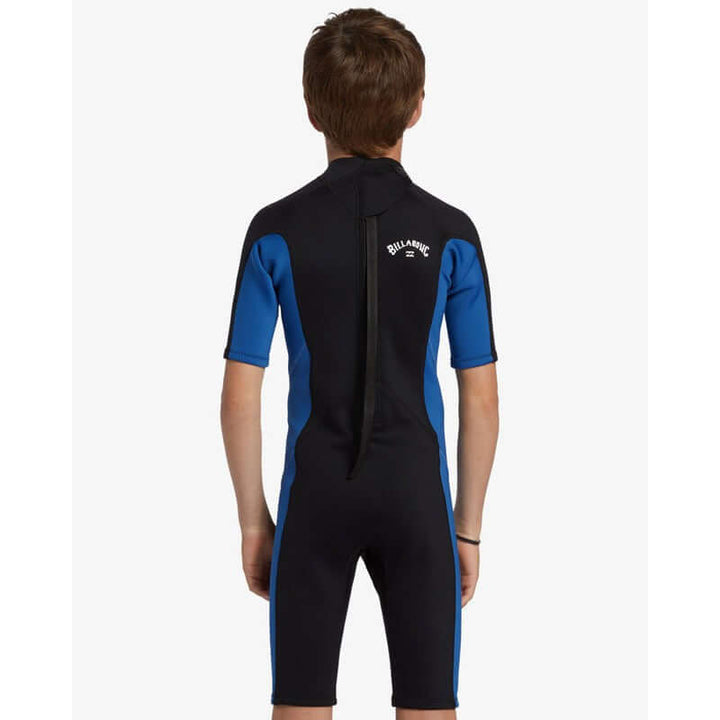Billabong Kinder 2mm Ärmelloser Back Zip Springsuit Foil - Mid Blue