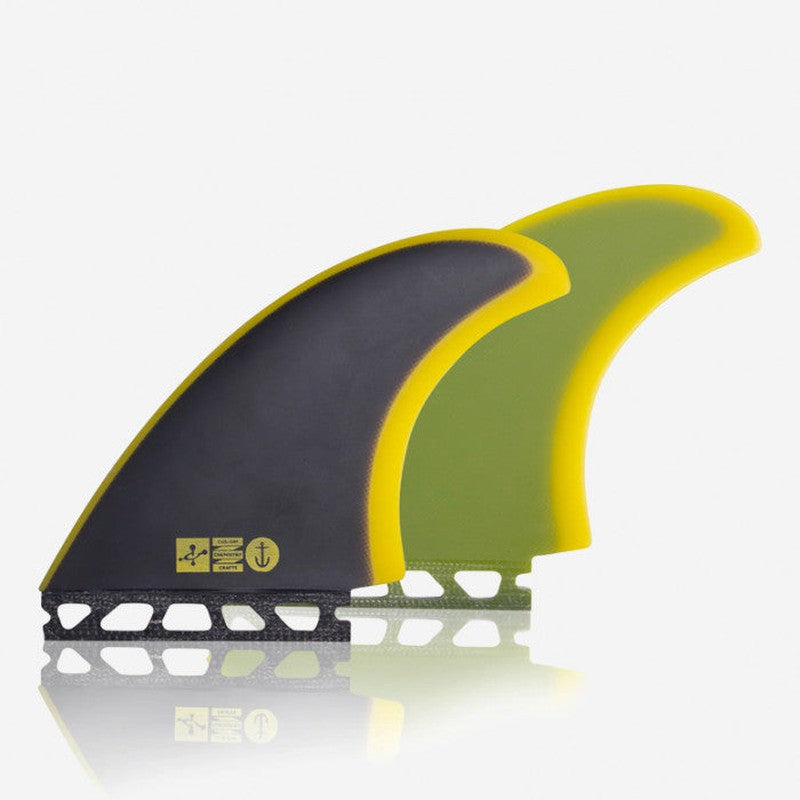 Captain Fin Finnen Chemistry Twin Keels Futures - Black/Yellow