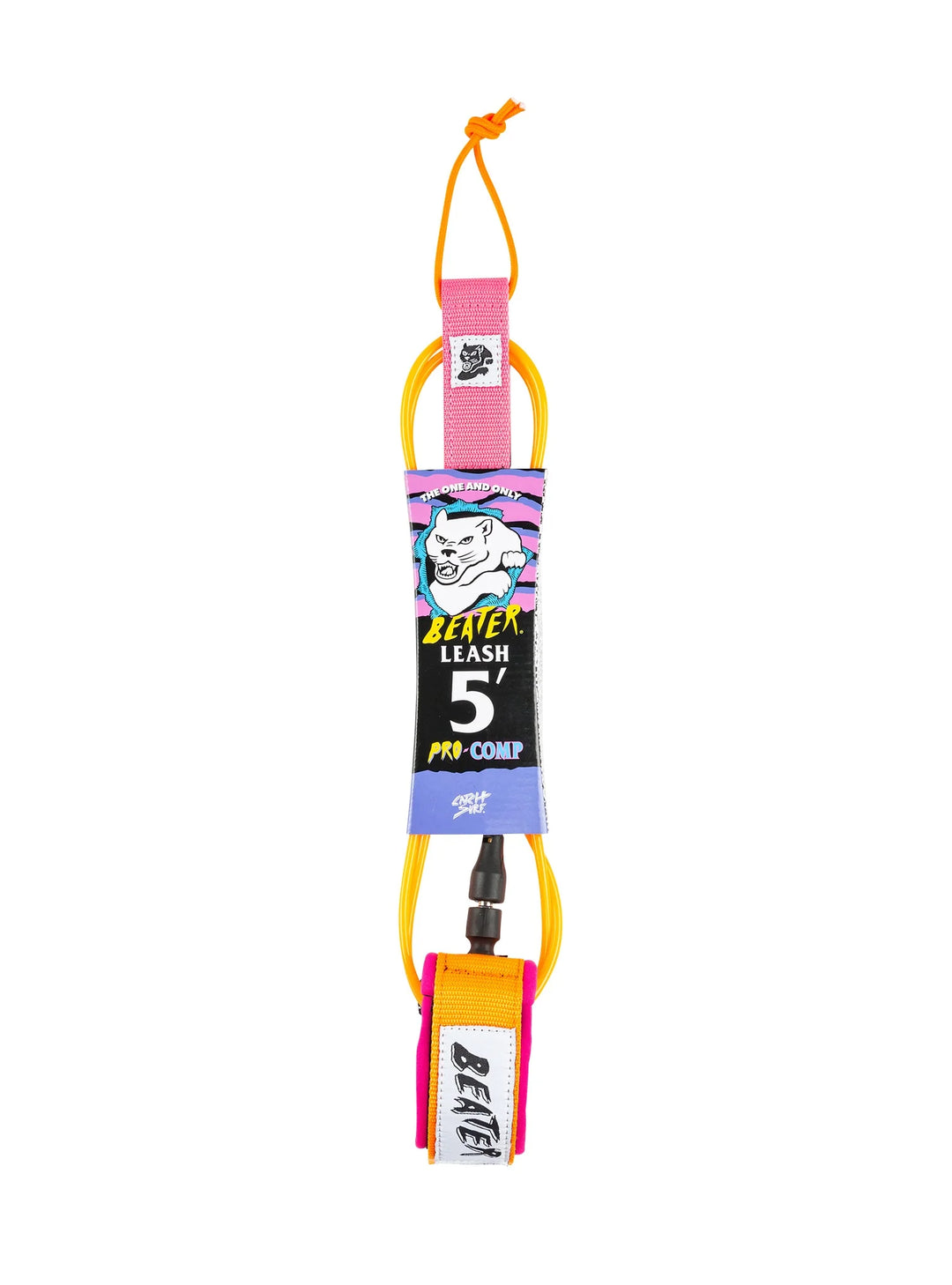 Catch Surf Leash Beater Pro Comp 5' - Orange/Rosa