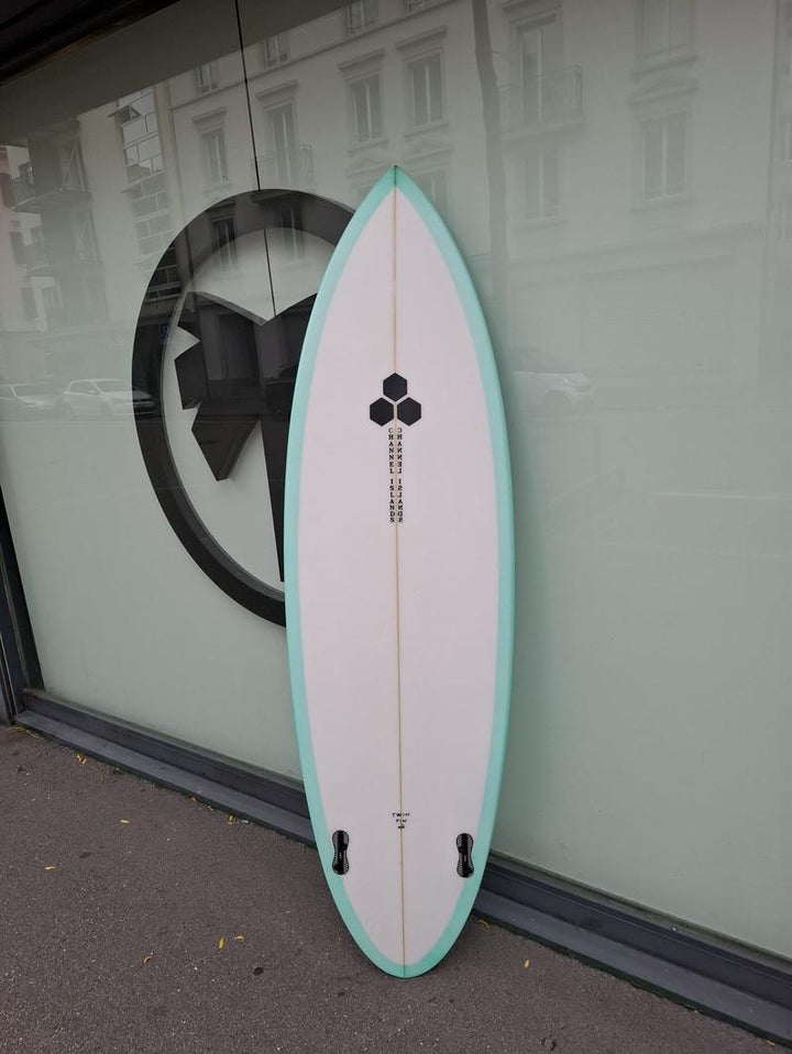 Channel Island Surfboards Twin Pin 6'1" - Aquagreen (Miete)