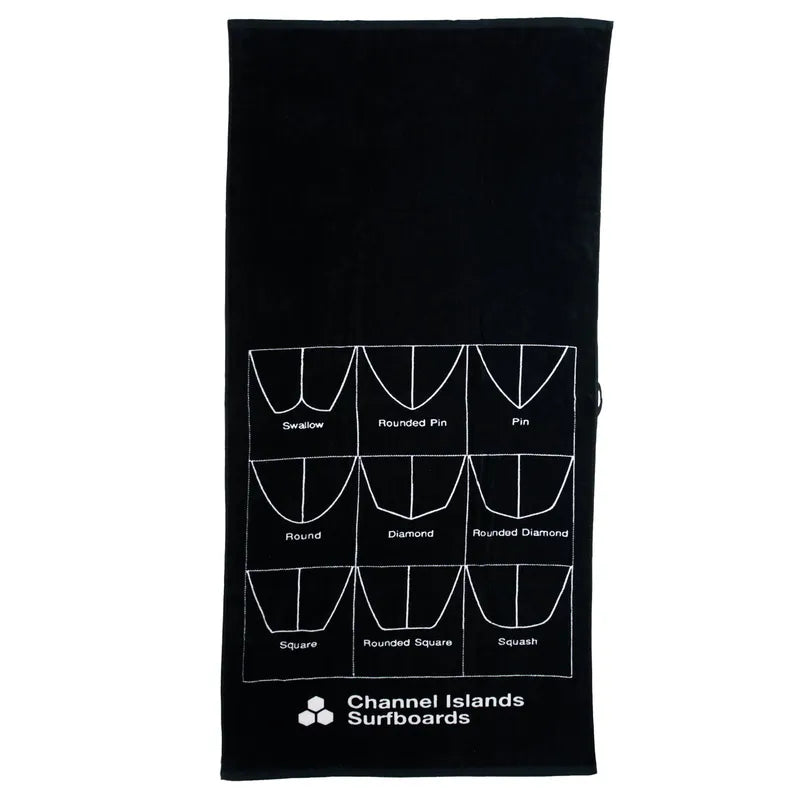 Channel Islands Badetuch Tails - black