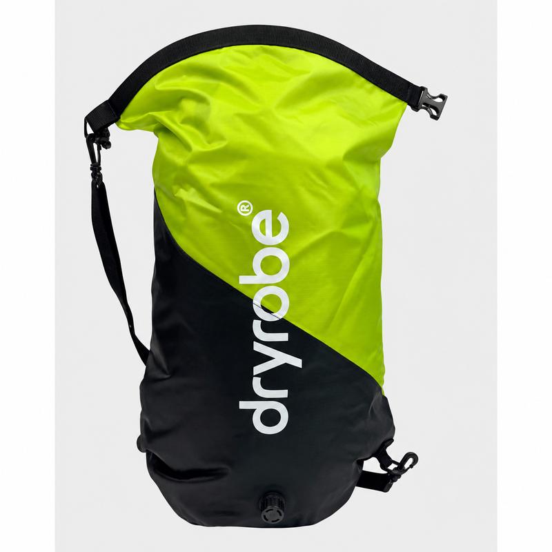 Dryrobe Compression Bag - Black/Lime