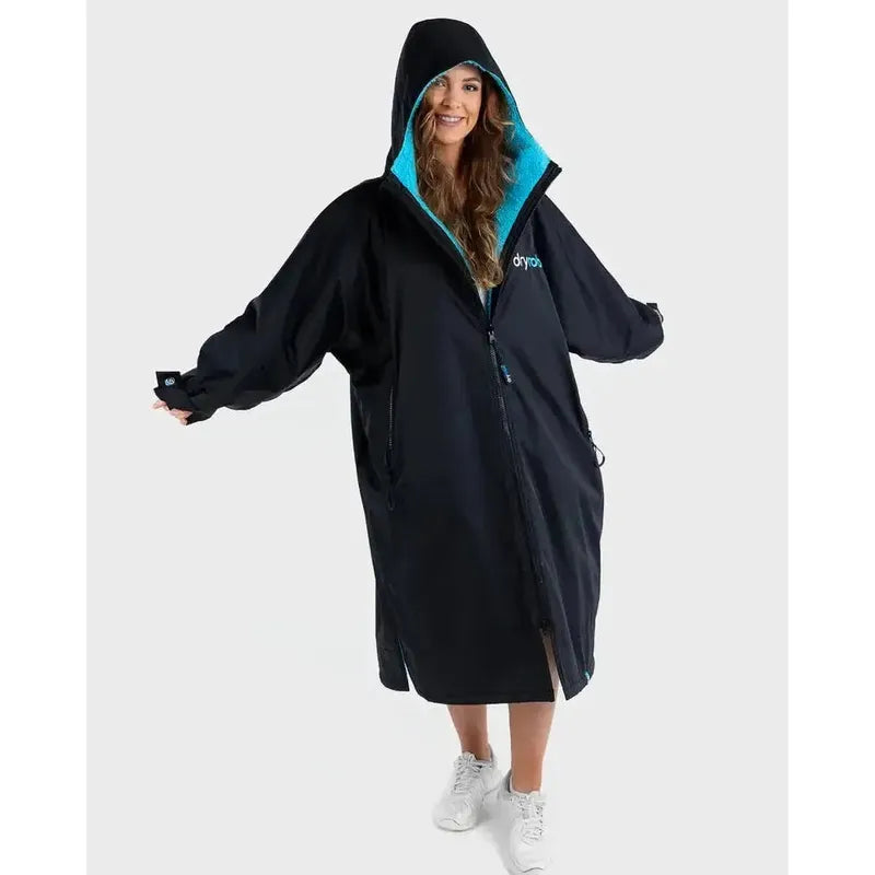 Dryrobe Poncho Advance Langarm - Black Blue