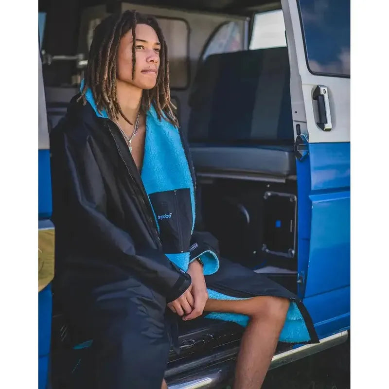 Dryrobe Poncho Advance Langarm - Black Blue