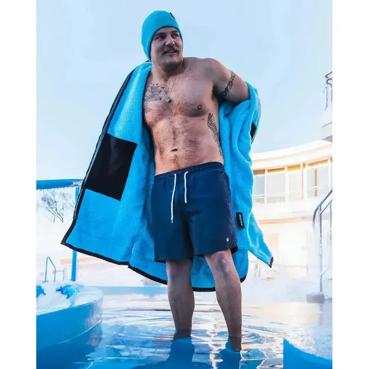 Dryrobe Poncho Advance Langarm - Black Blue
