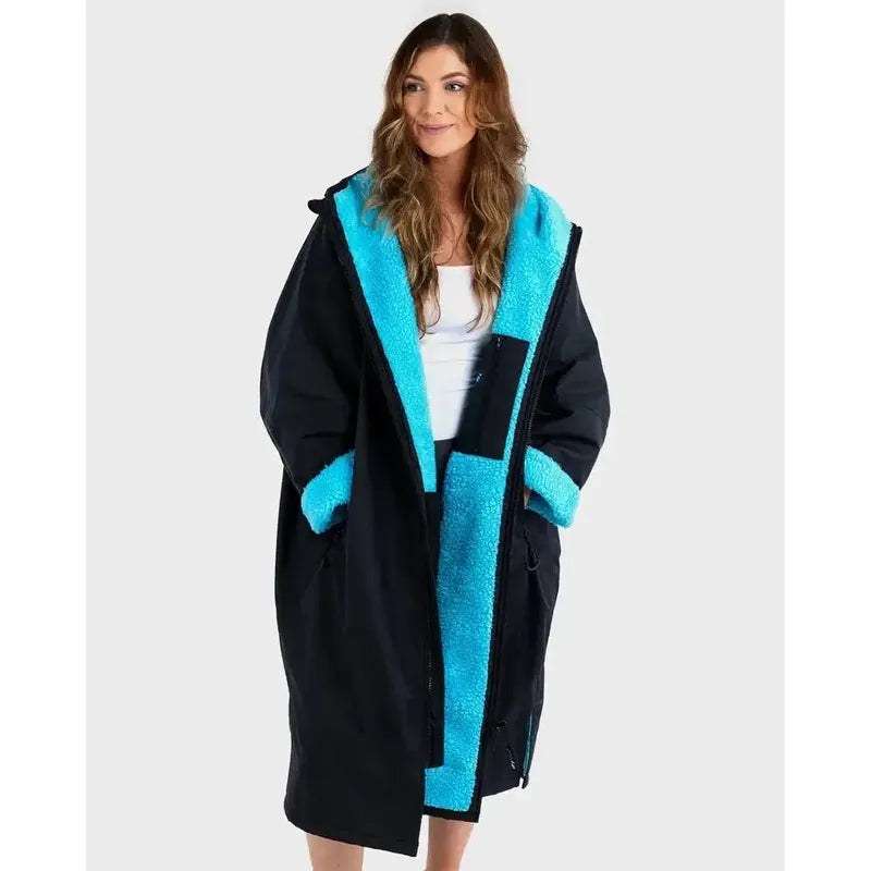 Dryrobe Poncho Advance Langarm - Black Blue